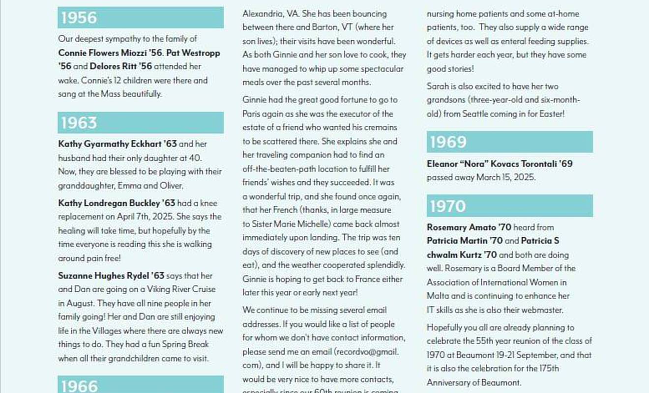 Class Notes 2025