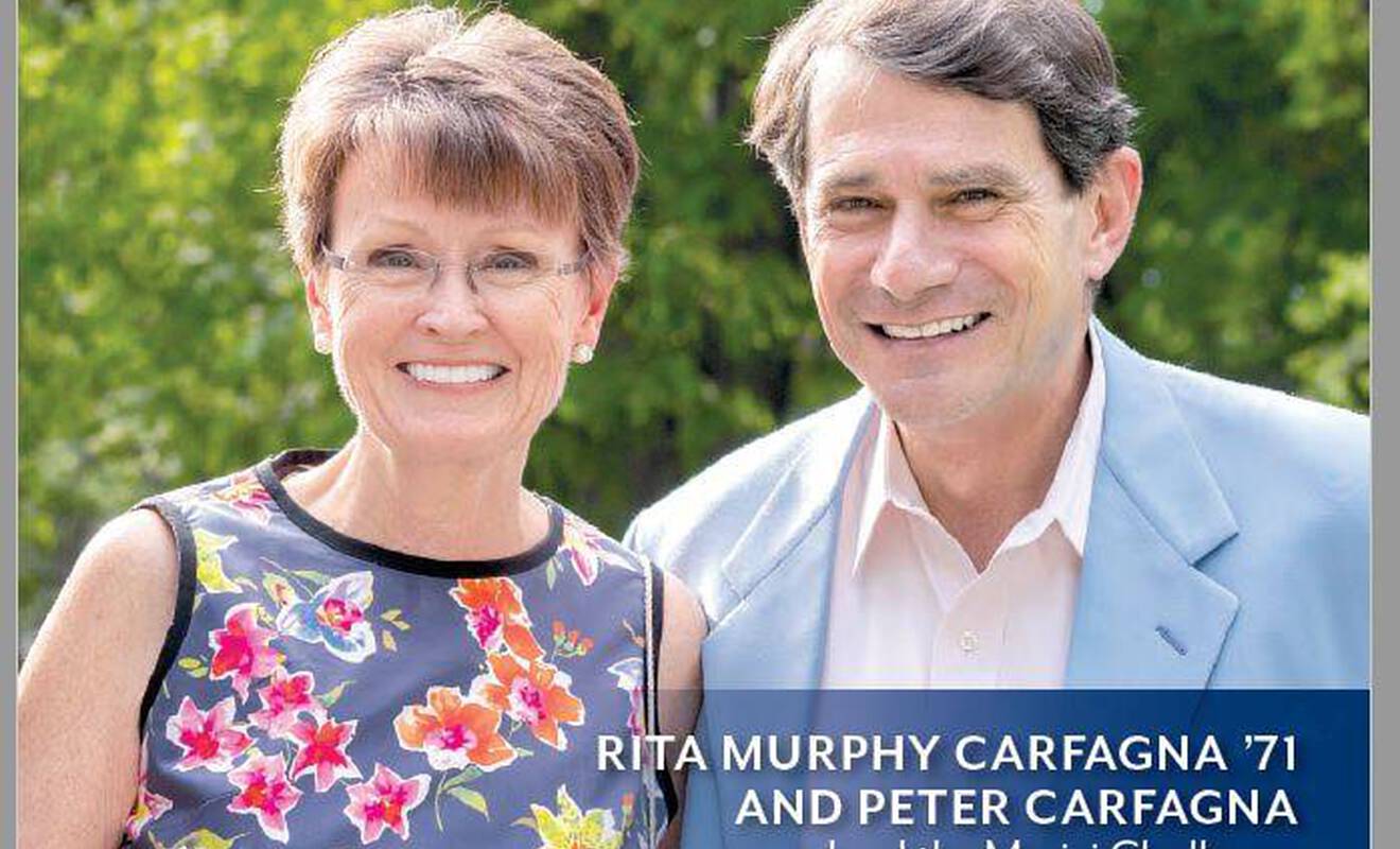 Beaumont News: Rita Murphy Carfagna '71 and Peter Carfagna Lead the Merici Challenge