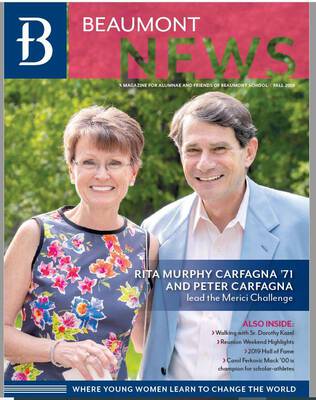 Beaumont News: Rita Murphy Carfagna '71 and Peter Carfagna Lead the Merici Challenge